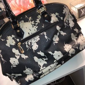 Black and white purse